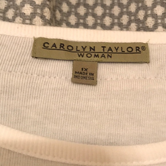 Nice black and white shirt 1X NWT - Picture 2 of 6